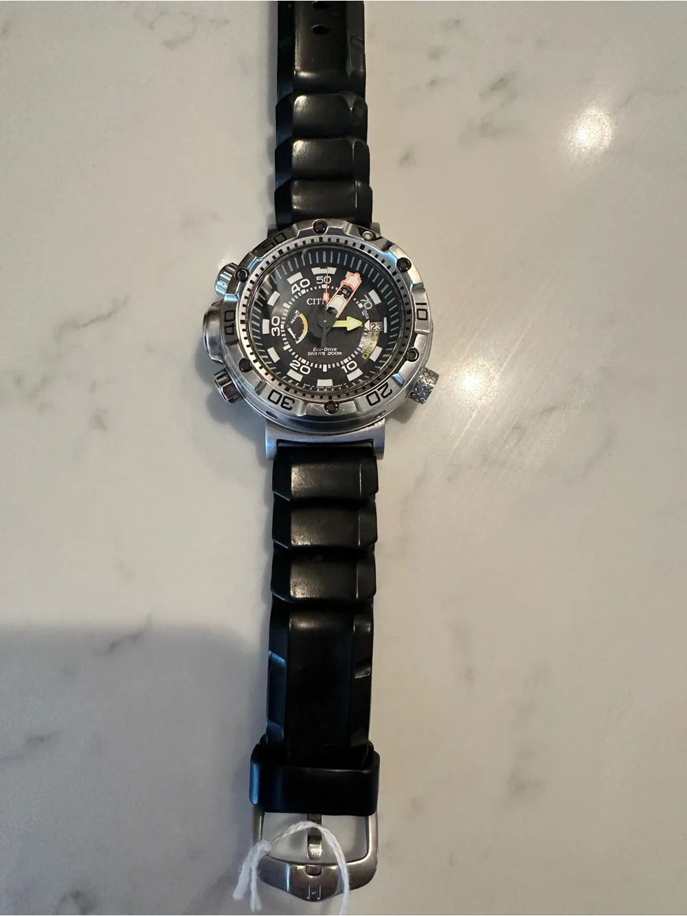 Citizen Eco-Drive Diver's Watch - Black and Silver